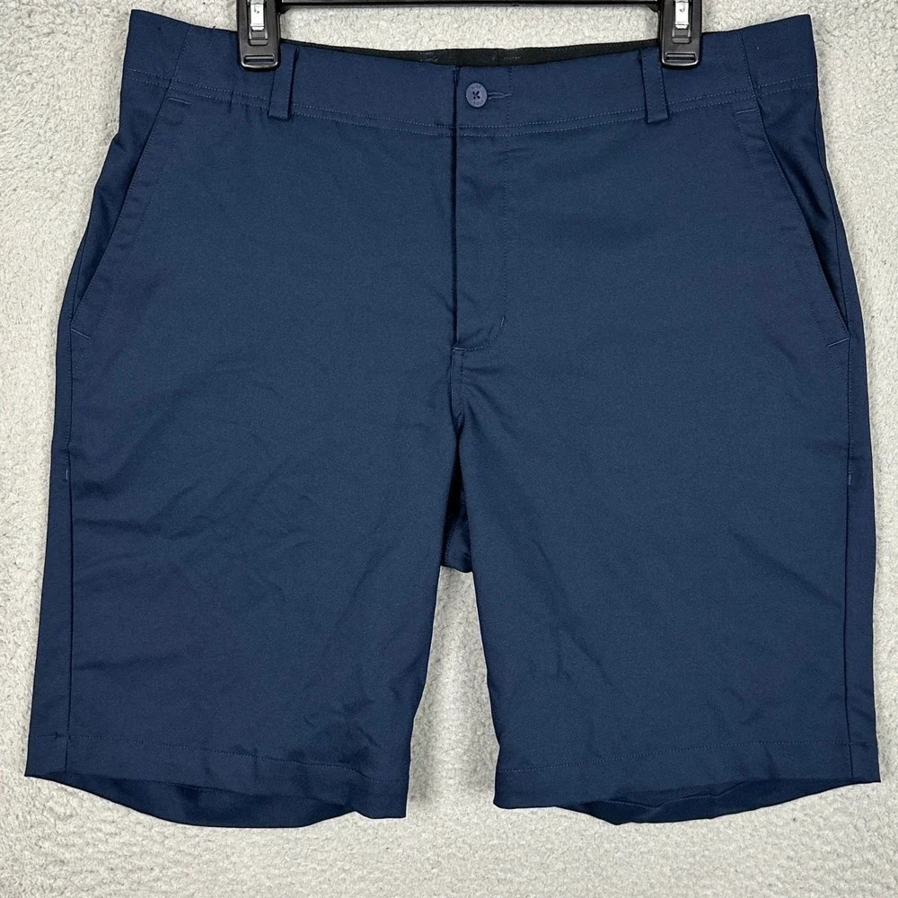 Nike Shorts Mens 34 Drifit Golf Navy Blue Performance Pockets Outdoor Casual